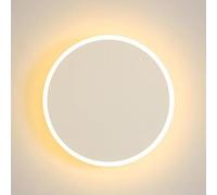 SEMANHUA Aplique de pared redondo moderno para pasillo Iluminación interior Lámpara minimalista para mesita noche mediados siglo Modo 3 colores Creatividad nórdica(21CM)