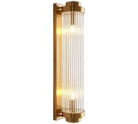 SEMANHUA Elegante aplique de pared cristal Art Déco nórdico: decoración elegante para el hogar, dormitorio, baño, pasillo y cafetería(Gold)
