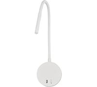 SEMANHUA Lámpara de pared LED cuello cisne ajustable 3 W con puerto carga USB para dormitorio, estudio y pasillo(Wit)