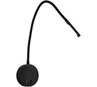 SEMANHUA Lámpara de pared LED cuello cisne ajustable 3 W con puerto carga USB para dormitorio, estudio y pasillo(Dark)