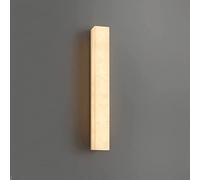 SEMANHUA Lámpara de pared minimalista metal imitación mármol para interiores: elegante aplique LED para dormitorio, cocina, pasillo y balcón(50cm)