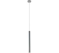 SEMANHUAOZ Accesorios de iluminación LED de plata nórdica Foco de restaurante Luces colgantes cilíndricas for cocina Lámpara de tubo largo de aluminio Lámpara de suspensión ajustable en altura Decorac