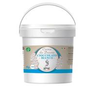 SEMAR® | Crema para untar de chocolate blanco - MADE IN ITALY - 1KG ideal para uso particular y comercial (Sin Gluten) (Blanca)