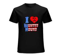 Sematary I Love Haunted Mound Popular Trend Heart Shape T Shirt Men Short Sleeve Graphic Tees Halloween Casual Shirt Tops Black S