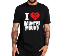 Sematary I Love Haunted Mound Popular Trend Heart Shape Unisex 100% Cotton Short-Sleeve T-Shirts Black S