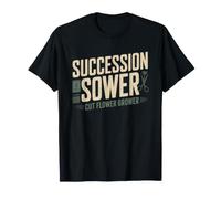 Sembrador En Sucesion Cultivador De Flores Corte Siembra Camiseta