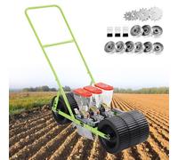 Sembradora Manual Para Huertos | Jardinera En Hileras: Espacio Entre Hileras, Espacio Y Profundidad Entre Plantas Ajustables | Sembradora Agrícola Para Semillas De Flores Y Verduras De 2-10mm,3Row