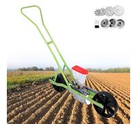 Sembradora Manual Para Huertos | Jardinera En Hileras: Espacio Entre Hileras, Espacio Y Profundidad Entre Plantas Ajustables | Sembradora Agrícola Para Semillas De Flores Y Verduras De 2-10mm,1Row