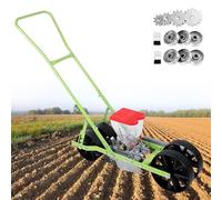 Sembradora Manual Para Huertos | Jardinera En Hileras: Espacio Entre Hileras, Espacio Y Profundidad Entre Plantas Ajustables | Sembradora Agrícola Para Semillas De Flores Y Verduras De 2-10mm,2Row