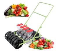 Sembradora manual, sembradora manual de semillas de jardín para verduras, cilantro pequeño, repollo, espinacas, apio, herramienta agrícola de precisión de 2 filas