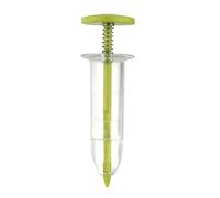 Sembradora portátil para semillas - Sembradora manual con jeringa para semillas pequeñas, herramienta para la siembra en el jardín (verde)