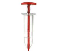 Sembradora portátil para semillas - Sembradora manual con jeringa para semillas pequeñas, herramienta para la siembra en el jardín (Red)