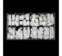 Semi Cover False Nails Short Square Tip 504Pieces Natural Looking Nails Tips for Women Fashion Manicure Decoration Semi Cover Short Square Nails