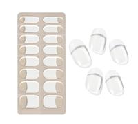 Semi Cured Gel Nail Stickers - UV Light Nail Wraps for Manicure - French Tip, Glitter & Solid Color Gel Strips - Easy Application & Long-Lasting Shine for Salon-Quality Nails