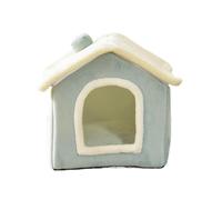 Semi Enclosed Kitten Bed, Covered Cat Beds, Soft Winter Pet House, Cozy Cat Cave, Indoor Cat Furniture, Comfortable Kitten Cave, 40x35cm Covered Cat Bed Perfect for Snuggling and Napping