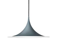 Semi Lámpara Colgante Mediano Gris Antracita Brillante