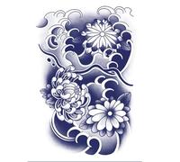 Semi Permanent Body Stickers, Waterproof Flower Body Pattern, Temporary Body Stickers, Realistic Fake Adult Body Stickers, Japanese Festival Body Stickers, Impeccable Realism For Parties