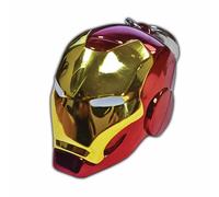 Semic distribution iron man helmet anilla de llavero oro, rojo