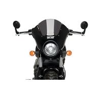 Semicarenado Puig con carcasa en negro mate para INDIAN SCOUT BOBBER 18-26 Ahumado Oscuro