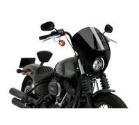 Semicarenado Puig Dark Night para Harley Davidson Softail Street Bob FXBB 21-22 Ahumado Oscuro