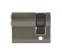 Semicilindro ajustable 40 mm 30/10 cierre individual incluye 5 llaves, Cerradura Puertas