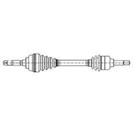 Semieje 17-0858 METELLI para CITROËN PEUGEOT TOYOTA