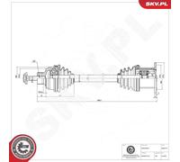 ESEN SKV 40SKV114 Árbol de transmisión