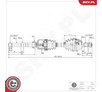 ESEN SKV 40SKV191 Árbol de transmisión
