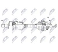 Semieje Eje delantero, derecha NPW-VW-209 NTY para SEAT VW FORD
