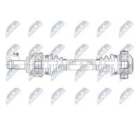 Semieje Eje trasero, derecha NPW-BM-037 NTY para BMW X1