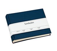Semikolon 350978 Álbum Classic Small - 21,5 x 16 cm - 80 páginas de color crema, para fotos de 10 x 15 - azul marino oscuro
