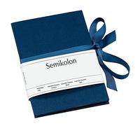 Semikolon 353205 Leporello Classico 12,2 x 17,7 cm - 14 fotos de 10 x 15 cm - Álbum de fotos en acordeón - azul marino