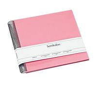 Semikolon - Álbum de fotos de papel crema mediano económico espiral (9.1 x 9.6 pulgadas), flamenco