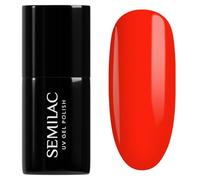 SEMILAC 446 YOLO Orange Esmalte de uñas de gel UV de larga duración y fácil de aplicar, remojo UV/LED, perfecto para usar en casa y para manicura y pedicura profesional, 7 ml