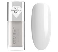Semilac Base Smoothing de 9 ml - Capa base alisadora para esmalte de uñas clásico, nivelador, fortalecedor y autonivelante