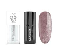 Semilac Duopack - Esmalte de uñas UV 395 Dawn till Dusk 7 ml y aceite de uñas fresa vainilla 7 ml