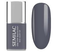 Semilac Esmalte de uñas UV 3 en 1 One Step Glossy S185 Stone Grey 7 ml