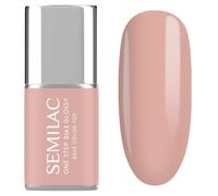 Semilac Esmalte de uñas UV 3 en 1 One Step Glossy S450 Light Peach 7 ml
