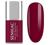Semilac Esmalte de uñas UV 3 en 1 One Step Glossy S570 Dark Raspberry 7 ml