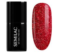 Semilac Esmalte de uñas UV 318 Burgundy Red Glitter 7 ml