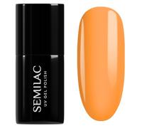 Semilac Esmalte de uñas UV 977 Orange Glow de 7 ml, color naranja neón, intenso verano Glow - Colección Mood Boost Colors