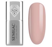 Semilac Esmalte de uñas UV Base Coat Care Base 7 ml - Base de uñas fortalecedora con queratina, biotina y vitamina E - Para uñas frágiles, suaves y finas, color beige y rosa