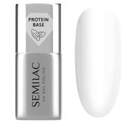 Semilac Esmalte de uñas UV Extend Protein Base 7 ml - Base UV transparente con proteína de almendra para extensión de uñas y fortalecimiento de la placa de la uña