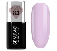 Semilac Esmalte de uñas UV Smart Builder 825 Lavender Touch 7 ml, color lavanda, violeta claro, fórmula 8 en 1, autonivelante, aplicación rápida y sin esfuerzo