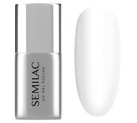 Semilac Esmalte de uñas UV Top No Wipe Real Color 7 ml - Protección de color, acabado brillante, sin capa de dispersión, para uñas híbridas y de gel UV