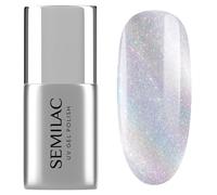 Semilac Esmalte de uñas UV Top No Wipe T36 Cat Eye Holo 7 ml - Top Coat magnético Cat Eye Top Coat con efecto holográfico arcoíris y brillo multidimensional