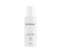 Semilac Finish with Gloss Cleaner 125 ml - Limpiador de uñas 2 en 1 para gel UV/LED, elimina la capa de dispersión y da brillo espejo, con vitamina E y aroma a cereza