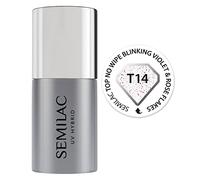 Semilac Top Coat - Esmalte de gel UV sin toallitas para remojar en gel de calidad de salón de manicura 7 ml