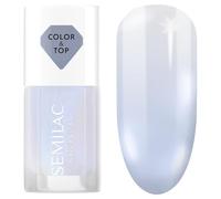 Semilac Top para esmalte de unas clásico BLUE HOLO GLAZED 7 ml