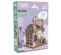 Semilla creativa vitrina madera 3D - Flower Shop